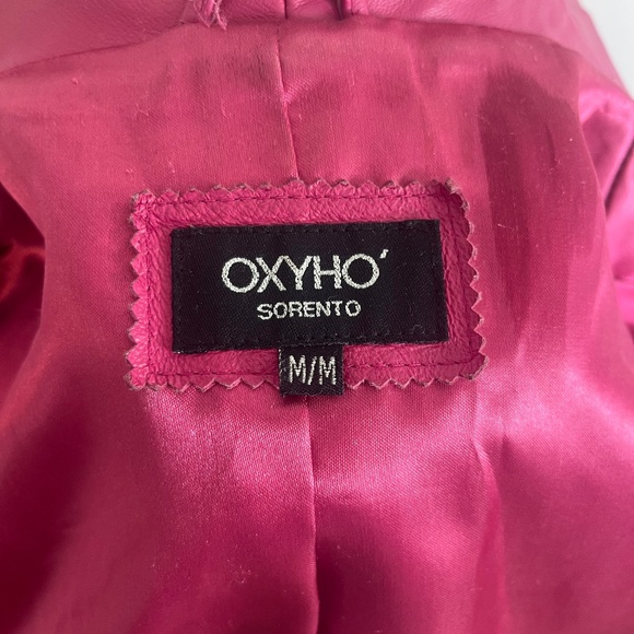 OXYHO Sorento genuine leather barbie pink jacket - Picture 4 of 6